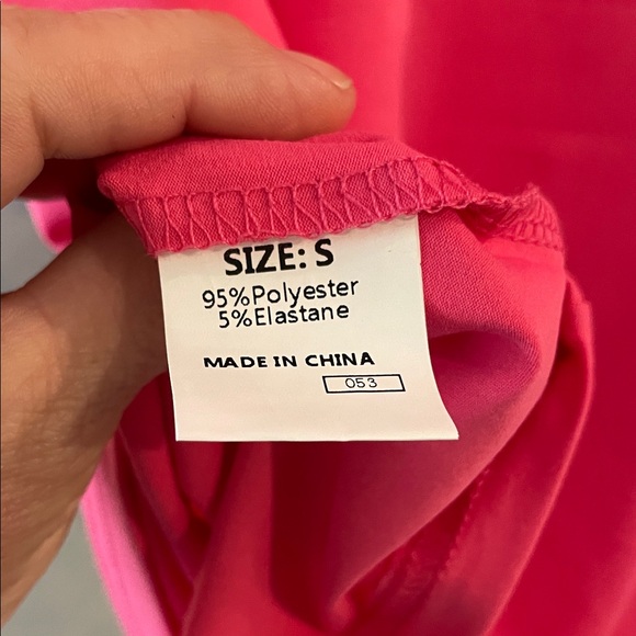 Pink Crochet Sleeve Women's Top - Picture 5 of 5